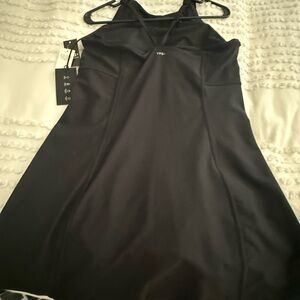 Black Women's Dress with shorts - fitness dress Abercrombie L NWT